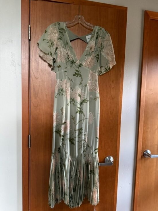 Reformation Dresses & Skirts - NWT Reformation Salvia Dress Pergola Floral Pleated Maxi Dress Size 0